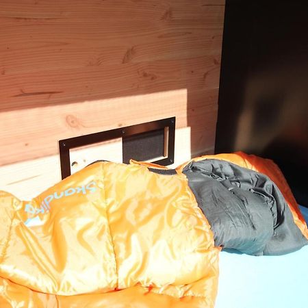 Strandgutkoje Auf Dem Campingplatz Strandgut Cuxhaven Eksteriør billede