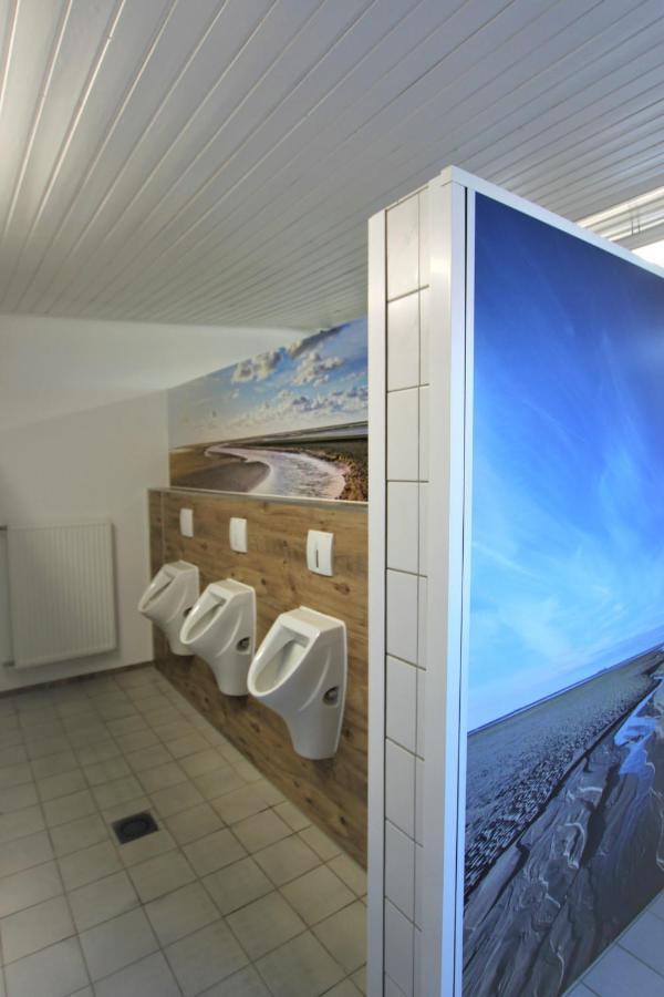 Strandgutkoje Auf Dem Campingplatz Strandgut Cuxhaven Eksteriør billede