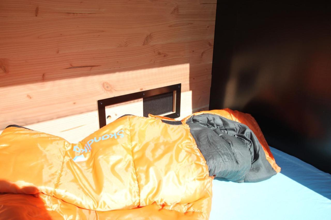 Strandgutkoje Auf Dem Campingplatz Strandgut Cuxhaven Eksteriør billede